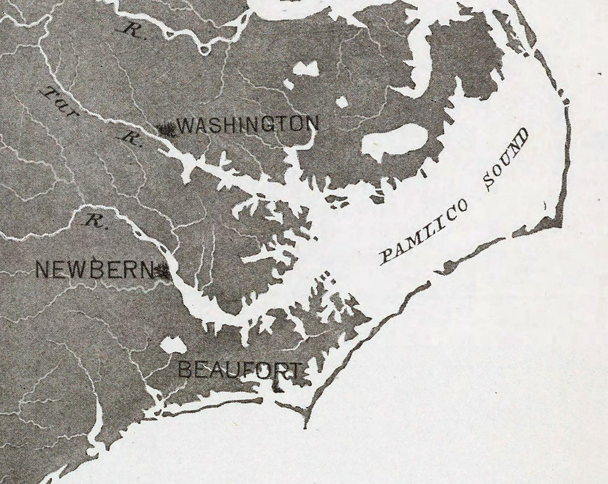 1912 North Carolina Relief Map