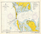 1961 Nautical Chart of Entrance to Charlotte Harbor Florida