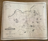 1830 Map of Andover Essex County Massachusetts