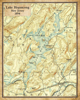 1894 Map of Lake Hopatcong New Jersey