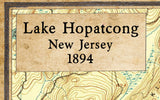 1894 Map of Lake Hopatcong New Jersey