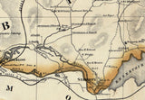 1860 Map of Byram Township Sussex County New Jersey