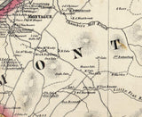 1860 Map of Montague Township Sussex County New Jersey