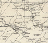 1860 Map of Wantage Township Sussex County New Jersey