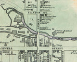 1853 Town Map of Dover Morris County New Jersey