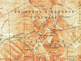 1893 Map of Mount Washington New Hampshire