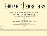 1889 Map of Oklahoma Indian Territory