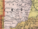 1892 Map of the Indian and Oklahoma Territories
