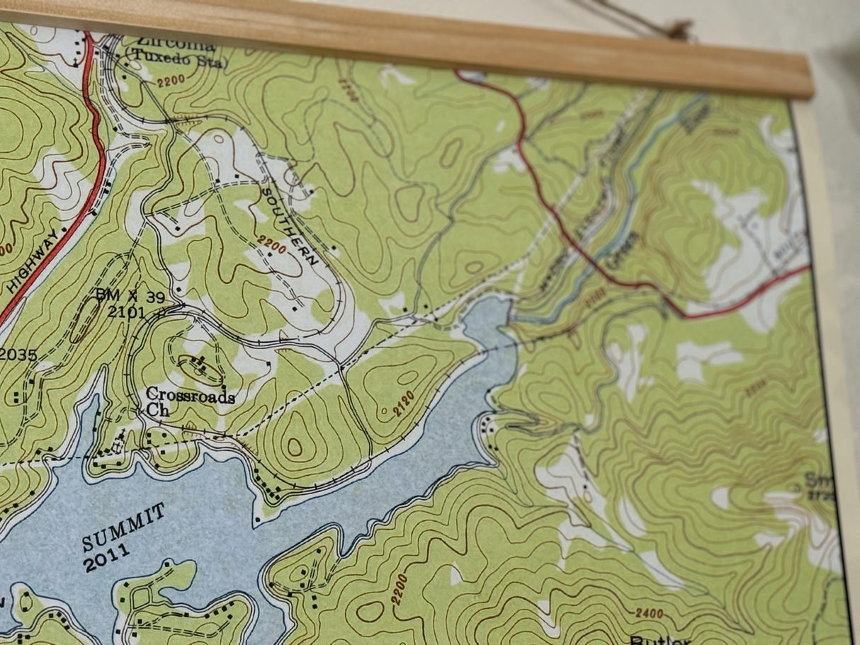 1957 Map of Lake Summit North Carolina