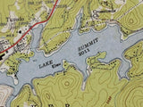 1957 Map of Lake Summit North Carolina