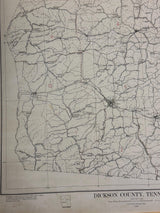 1923 Map of Dickson County Tennessee