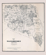 1881 Map of Nacogdoshes County Texas