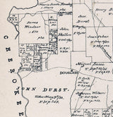1881 Map of Nacogdoshes County Texas