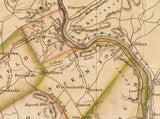 1831 Map of Bucks County Pennsylvania