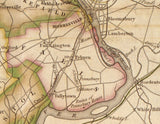 1831 Map of Bucks County Pennsylvania