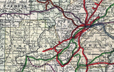 1888 Map of Alabama
