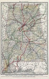 1888 Map of Alabama