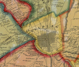 1860 Map of Berks County Pa Reading LARGE 35 x 40 Map