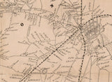 1850 Map of Essex County New Jersey