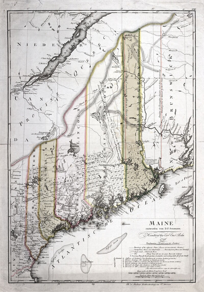 1798 Map of the State of Maine