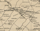 1860 Map of Sussex County New Jersey from actual surveys and records Newton