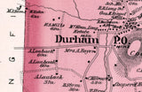 1891 Map of Durham Township Bucks County Pennsylvania