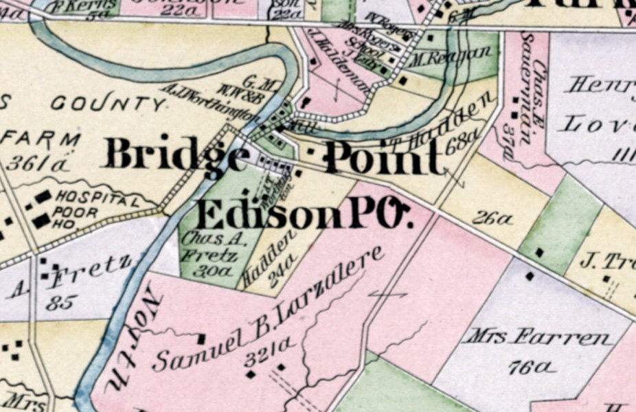 1891 Map of Doylestown Township Bucks County Pennsylvania