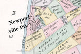 1891 Map of Bristol Township Bucks County Pennsylvania