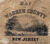 1852 Map of Warren County New Jersey