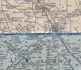 1855 Farm Line Map of Erie County Pa Landowner & farm names