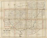 1865 Map of the Oil Region of Pa Venango Warren Crawford County