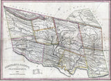 1830 Map of Schuylkill County Pennsylvania