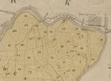 1856 Farm Line Map of Pike County Pa Milford Port Jervis