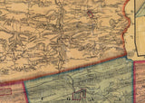 1874 Map of Northumberland County Pa from actual surveys