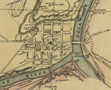 1851 Map of Northampton County Pa Landowner & Farm Names