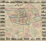 1864 Map of Schuylkill County PA from actual surveys Pottsville Genealogy