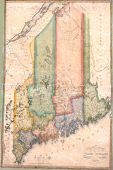 1820 Map of the state of Maine