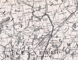 1855 Township & Railroad Map of Maine