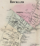 1857 Map of Lincoln County Maine Genealogy