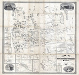 1858 Map of Piscataquis County Maine