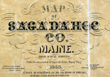 1858 Map of Sagadahoc County Maine