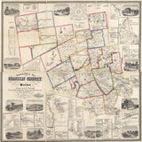 1861 Map of Franklin County Maine Farm Names
