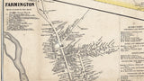 1861 Map of Franklin County Maine Farm Names