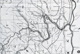 1899 Map of Northern Maine Farms Plantations