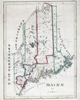 1820 Perkins Map of the State of Maine