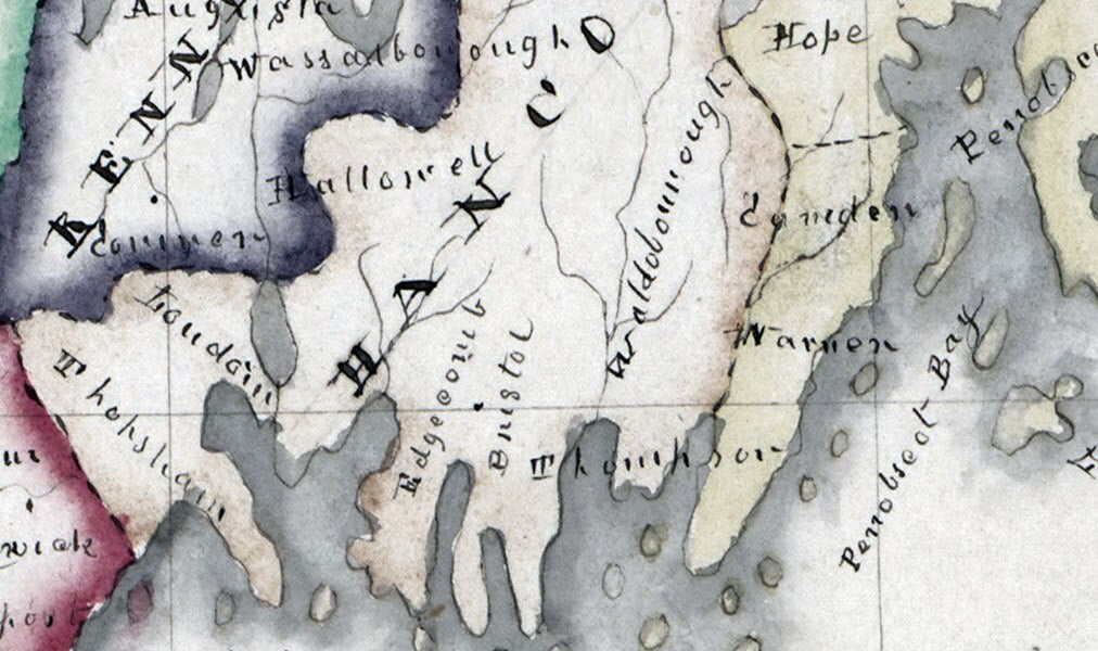 1820 Perkins Map of the State of Maine