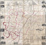 1856 Map of Kennebec County Maine  Genealogy