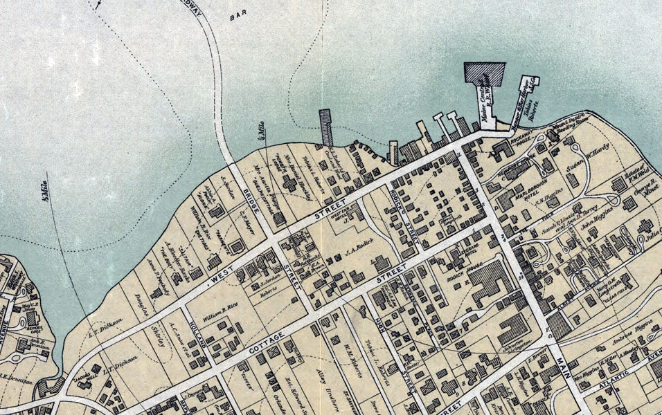 1896 Map of Bar Harbor Maine