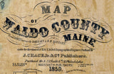 1859 Map of Waldo County Maine Farm Names