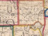 1860 Map of Somerset County Maine Farm Names